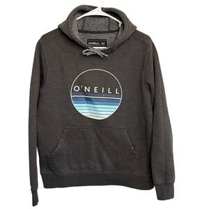 O’Neill Gray Hoodie Blues/Whites SMALL Surf CUTE Worn Style